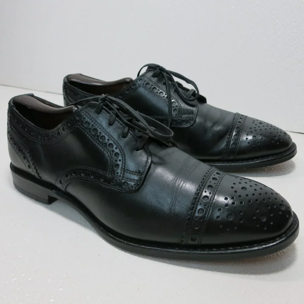 Allen Edmonds Rogue Cap Toe Oil Tanned Leather Dress Oxfords Shoes Mens 9 D